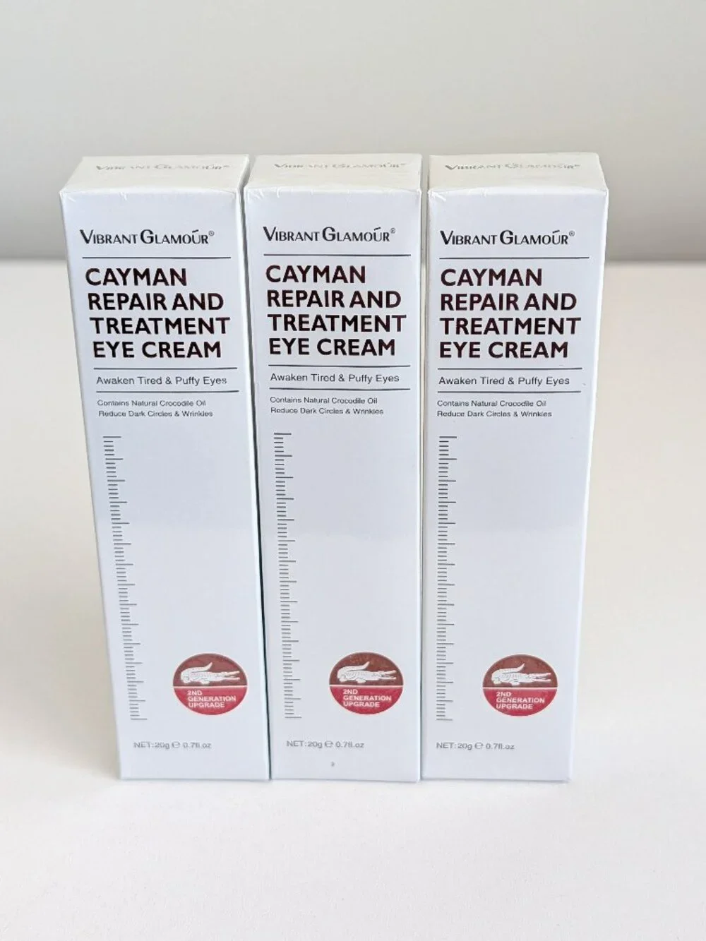 Vibrant Glamour Cayman Repair and Treatment Eye Cream .7oz Lot EXP 2028 SEALED
